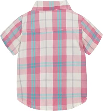 Mud Kingdom Little Boys Dress Shirts Short Sleeve Cute Summer