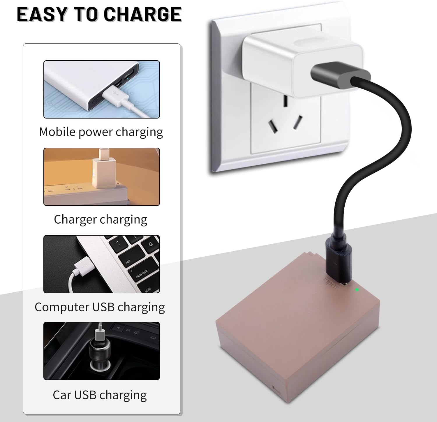 2-Pack USB-C NP-W126 NP-W126S Battery Compatible with Fuji XM5 X100VI X100V X-S10, X-A5, X-A10, X-E4, X-Pro2, X-Pro3, X-T1, X-T2, X-T3, X-T10, X-T20, X-T30 II Cameras - Image 6