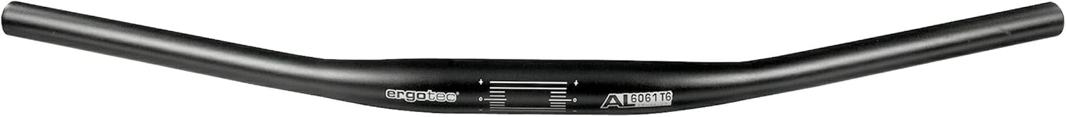 Ergotec Moon Bar – Guidon Alu 31,8 Mm, 625 Mm, 23° – Noir Mat