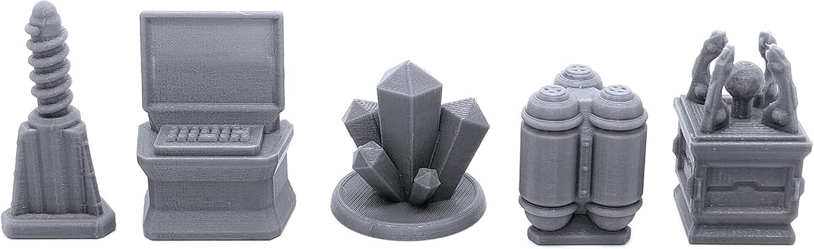 EnderToys Objective Markers, Terrain Scenery for Tabletop 28mm Miniatures Wargame, 3D Printed and Paintable