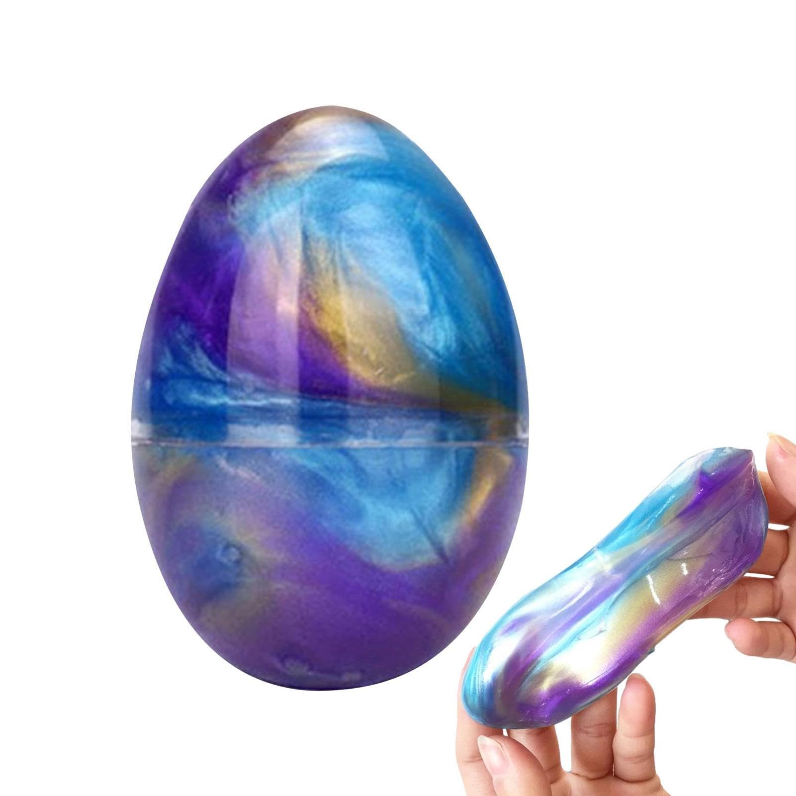 Amazon.co.jp: エッグギャラクシー ふわふわスライム, カラフルな卵の