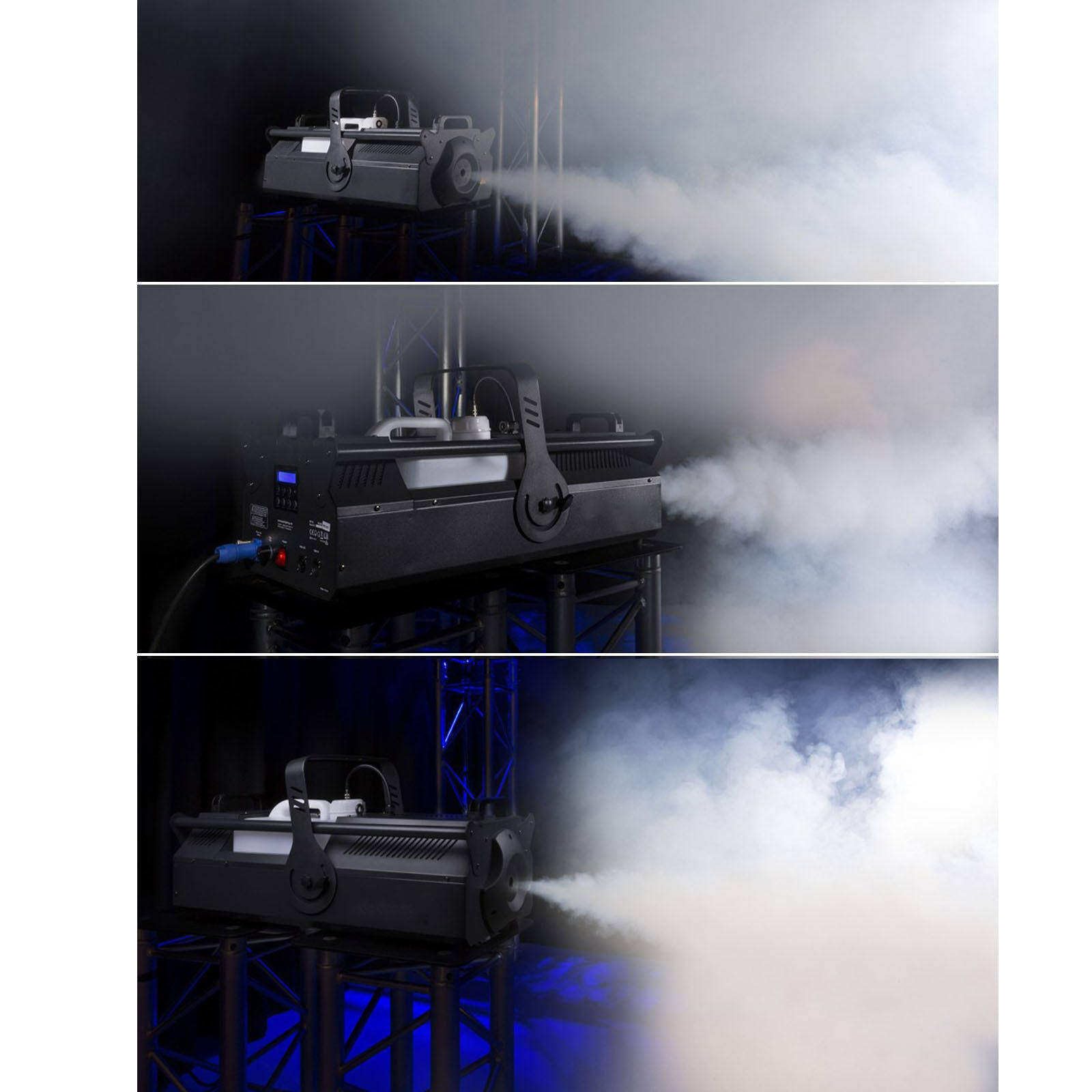 MáQuina De Niebla De Escenario De 3000 W (Control Remoto), Tambor De Aceite De 10 L - Consumo De Combustible De 5,7 Min/L (Salida Continua De 20 S-430 S) - Panel De OperacióN LCD Dmx512