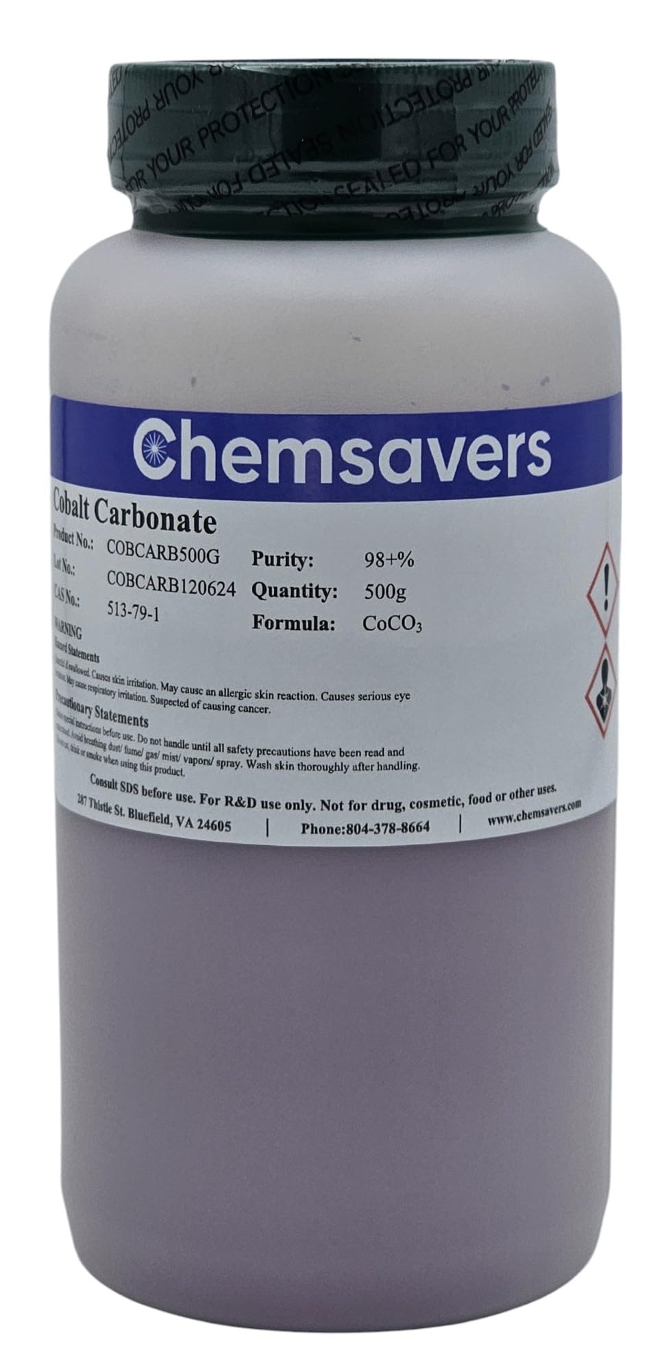 Cobalt Carbonate, 98+%, 500g