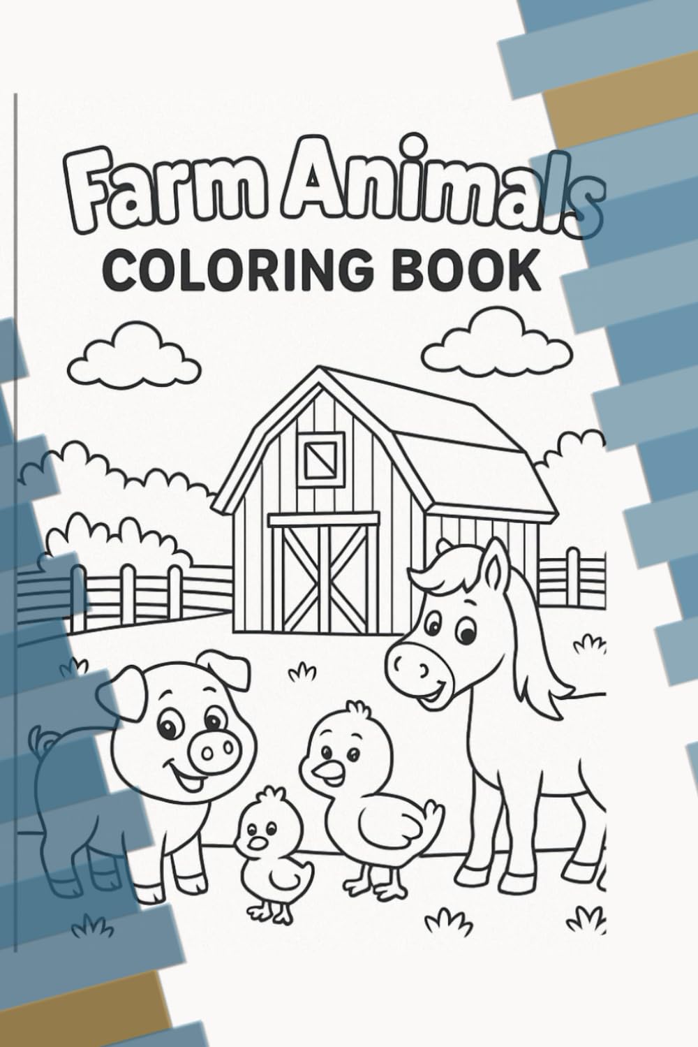 Farm Animals Coloring Book
