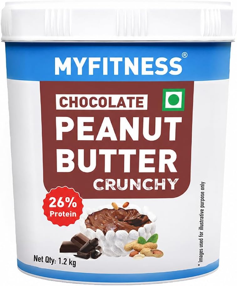 Peanut Butter Chocolate Crunchy Non-GMO Gluten-Free No Preservative All Natural Ingredient High Protein Made with American Recipe (1250 Gm)