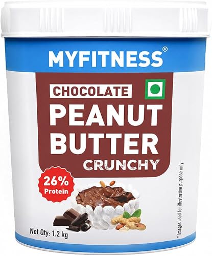 MYFITNESS Chocolate Peanut Butter Spread Crunchy 1.2kg (26g Protein)