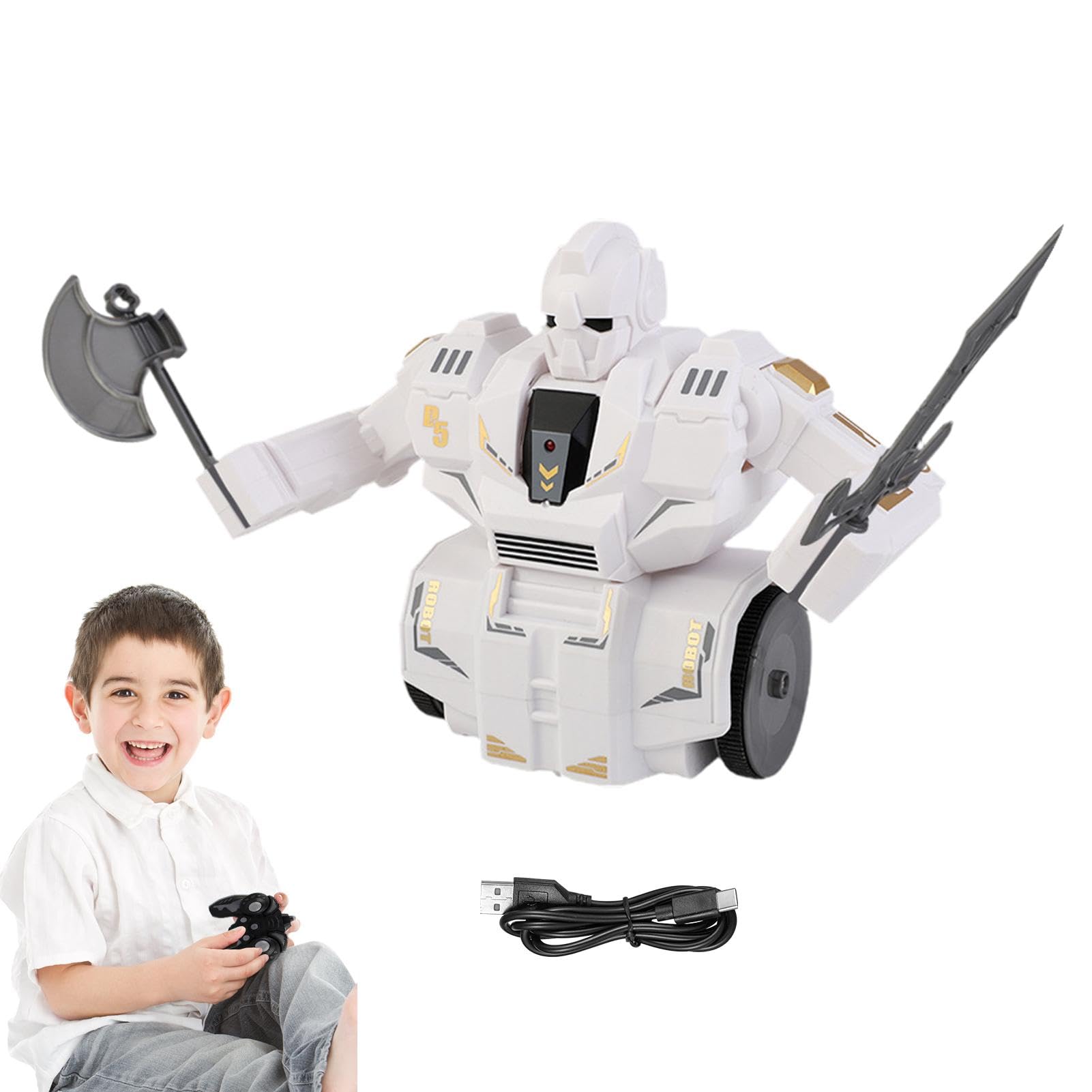 （仮）ロボット型おもちゃ ホワイト Amazon | 子供向けバトルロボット、リモコンバトルロボット,ロボット
