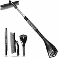 Spazzola Da Neve Auto 2 In 1 Staccabile - Raschietto Ghiaccio E Spazzola Con Impugnatura Ergonomica - Foto 12