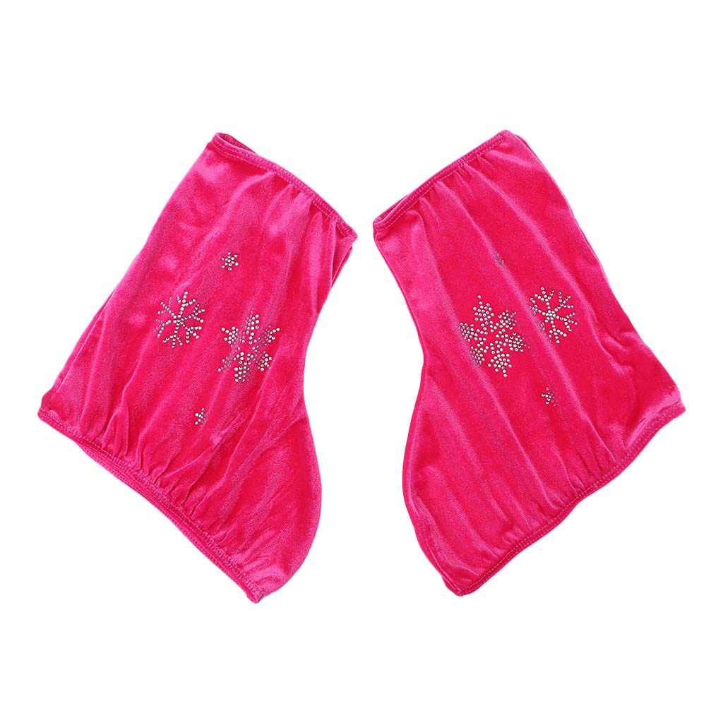 perfk 2 PCS Copertura a Rotelle, Pattinaggio Accessori, Rosso Rosa-S