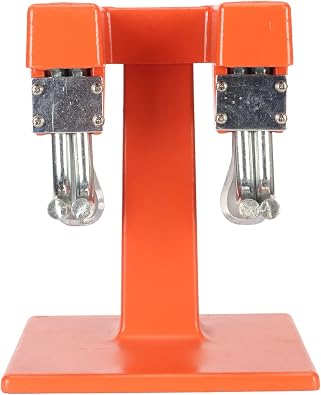 Two Heads Shoe Stretcher Machine Durable Aluminum Expander with Scale for Accurate Adjustment Suitable for Men Women Children Orange Silver