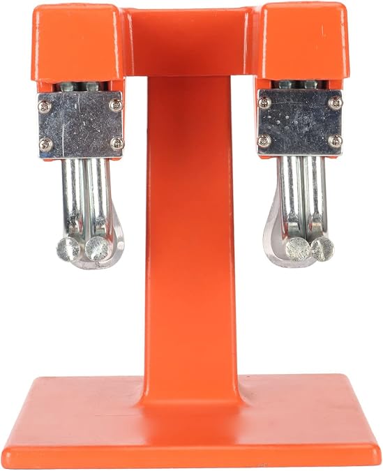 Two Heads Shoe Stretcher Machine Durable Aluminum Expander with Scale for Accurate Adjustment Suitable for Men Women Children Orange Silver