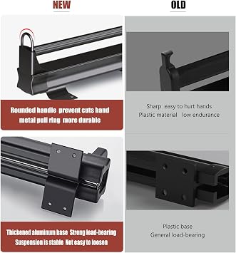 Extendable Pull Out Closet Rod,Sliding Wardrobe Closet Rod Hanging Rod,Heavy Duty Adjustable Wardrobe Clothing Rail for Hanging Clothes,Multifunction Clothing Rack for Clothing Storage