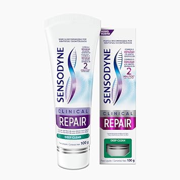 Creme Dental Sensodyne Clinical Repair Deep Clean 100g