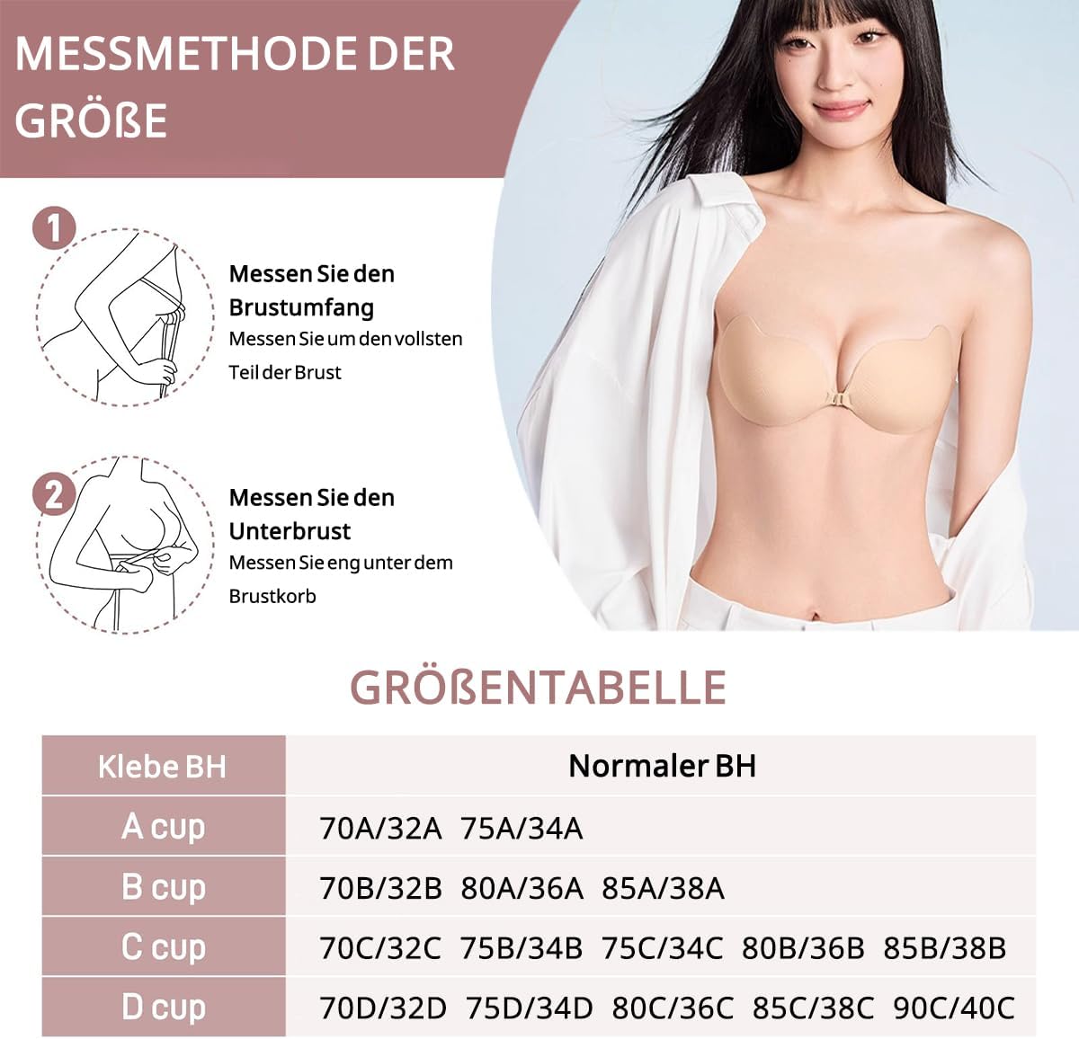 Die besten nahtlosen und klebe BHs für jeden Anlass 11 Adhesive Bra Set trägerlos unsichtbar