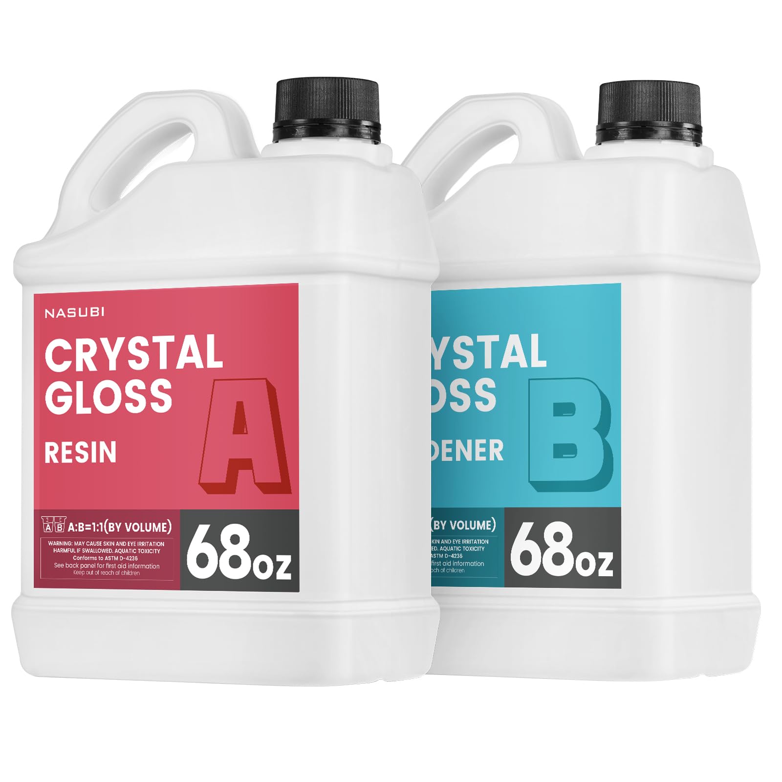 Buy 1.06 Gallon Clear Epoxy Resin NASUBI Upgraded Casting and Coating