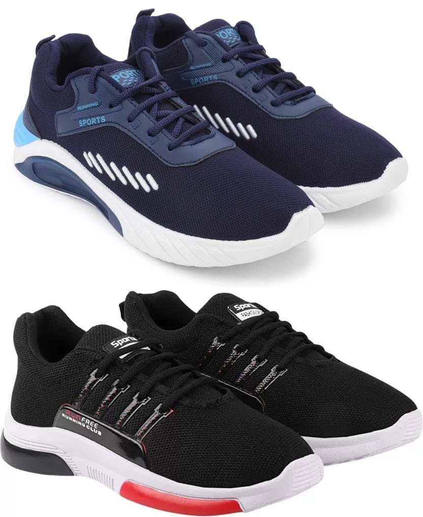 Exclusive Range of Trend-Ready Comfortable Sports Running Shoes for Men (Pack of 2) Multi-image-48