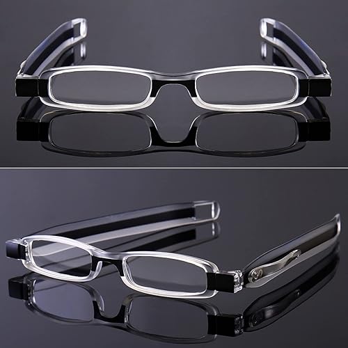 Miniatura 8 de Paquete de 4 lentes de lectura para mujeres y hombres, compactos, portátiles, delgados, pequeños, ligeros, plegables