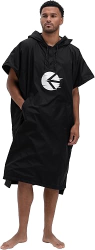 Ethika Men’s Changing Poncho, Hooded Lifestyle Poncho with Snap Sides & Kangaroo