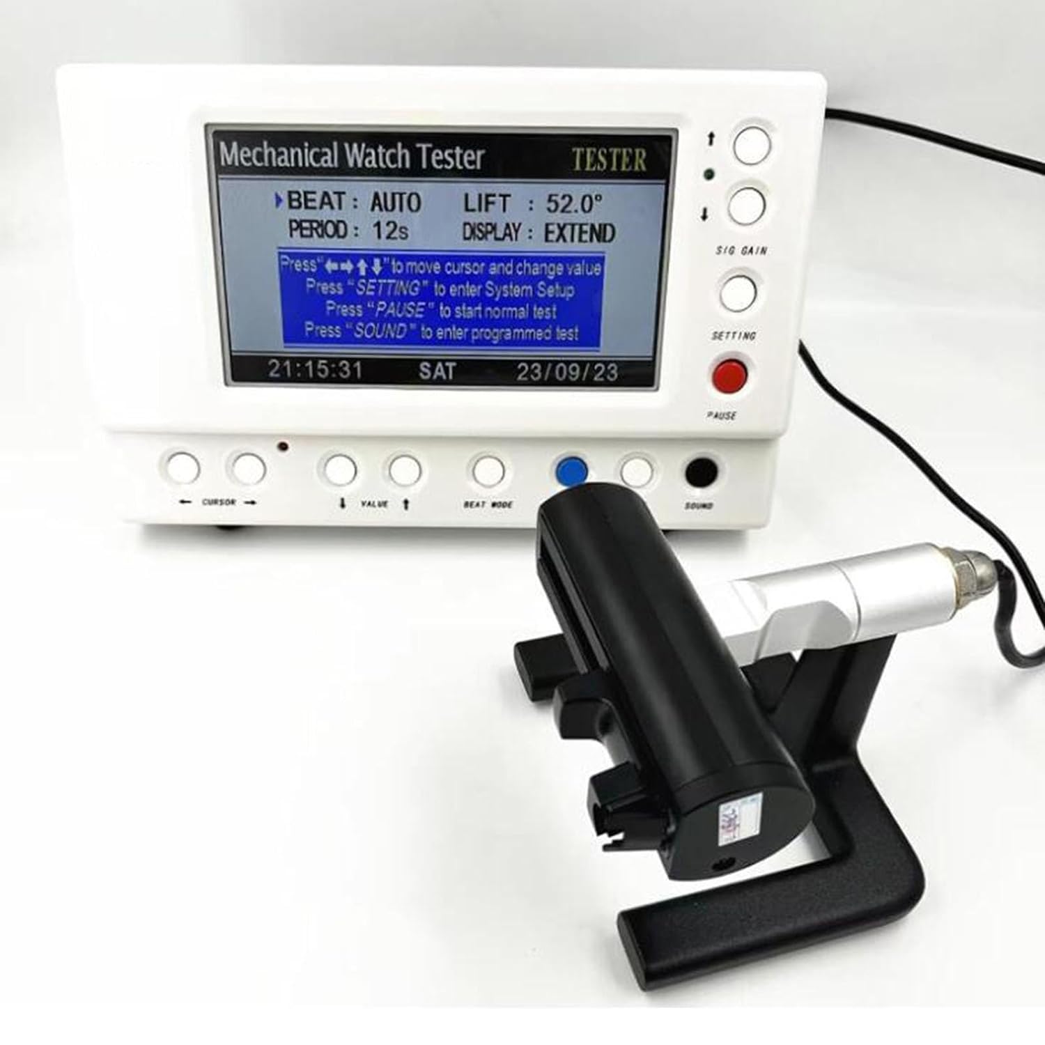 Tester zegarków Timegrapher nr 6000, kalibracja urządzenia do pomiaru czasu zegarków mechanicznych, regulowane automatyczne, odporne na zużycie narzędzie do naprawy, wielofunkcyjny przyrząd