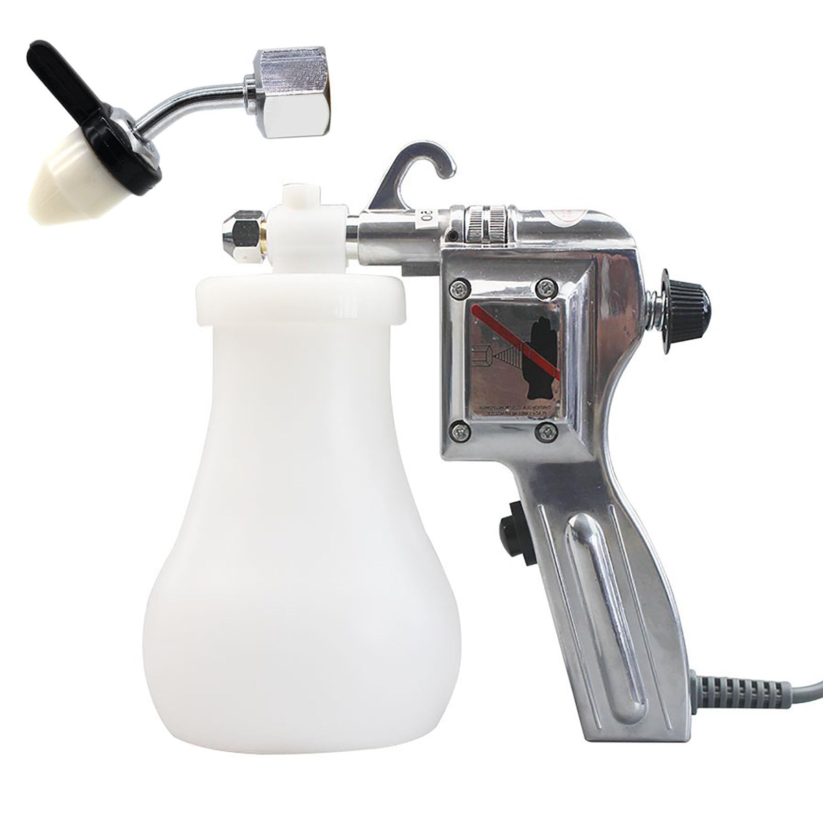 Pistolet De Nettoyage électrique Pour Textiles, Pistolet De Nettoyage à Pression Réglable De 1,2 L, Machine D'élimination Des Taches Pour Le Tricot, L'impression, La Teinture, L(Size:220V,Color:Blanc)