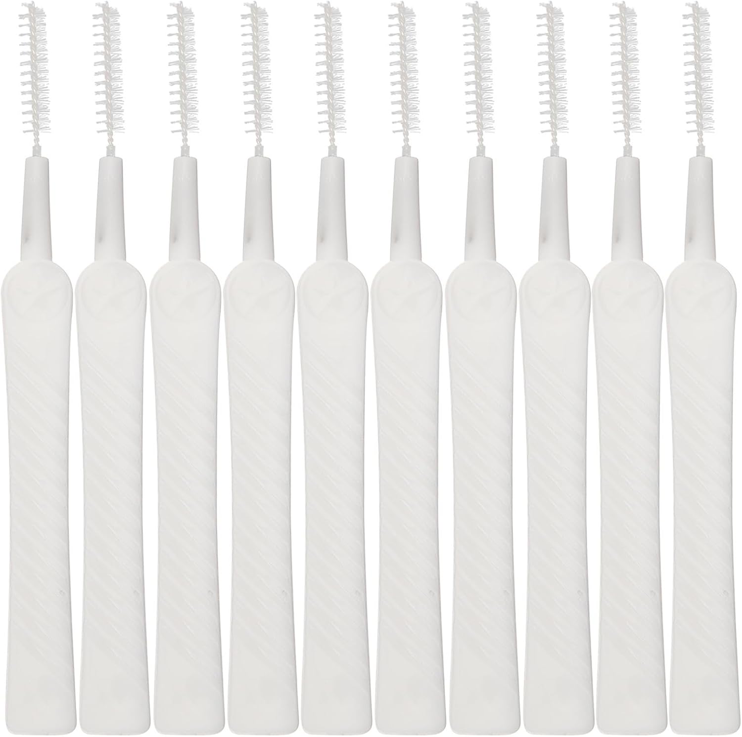 60 Pcs White ABS Shower Nozzle Cleaning Brush for Deep Cleaning