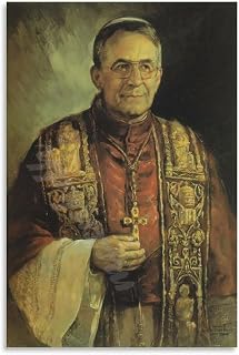 Pope John Paul I of The Catholic Church Portrait Poster (4) Canvas for Bedroom Living Room Decor 08x12inch(20x30cm) Unframe-style