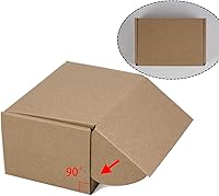 Vista 5 de Cajas de envío de 6 x 4 x 3 pulgadas, paquete de 25 cajas de cartón corrugado marrón para pequeñas empresas