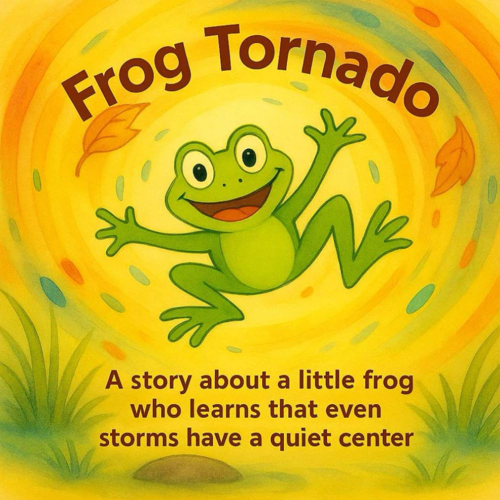 Frog Tornado: A mindful bedtime story for kids about emotions, calm, focus, and ADHD — helping children find peace, patience, and balance through self-awareness and breathing.