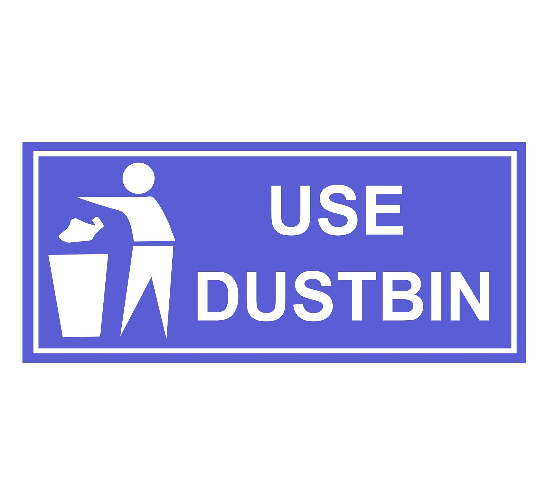 Self Adhesive Use Dustbin Sign-picture-22
