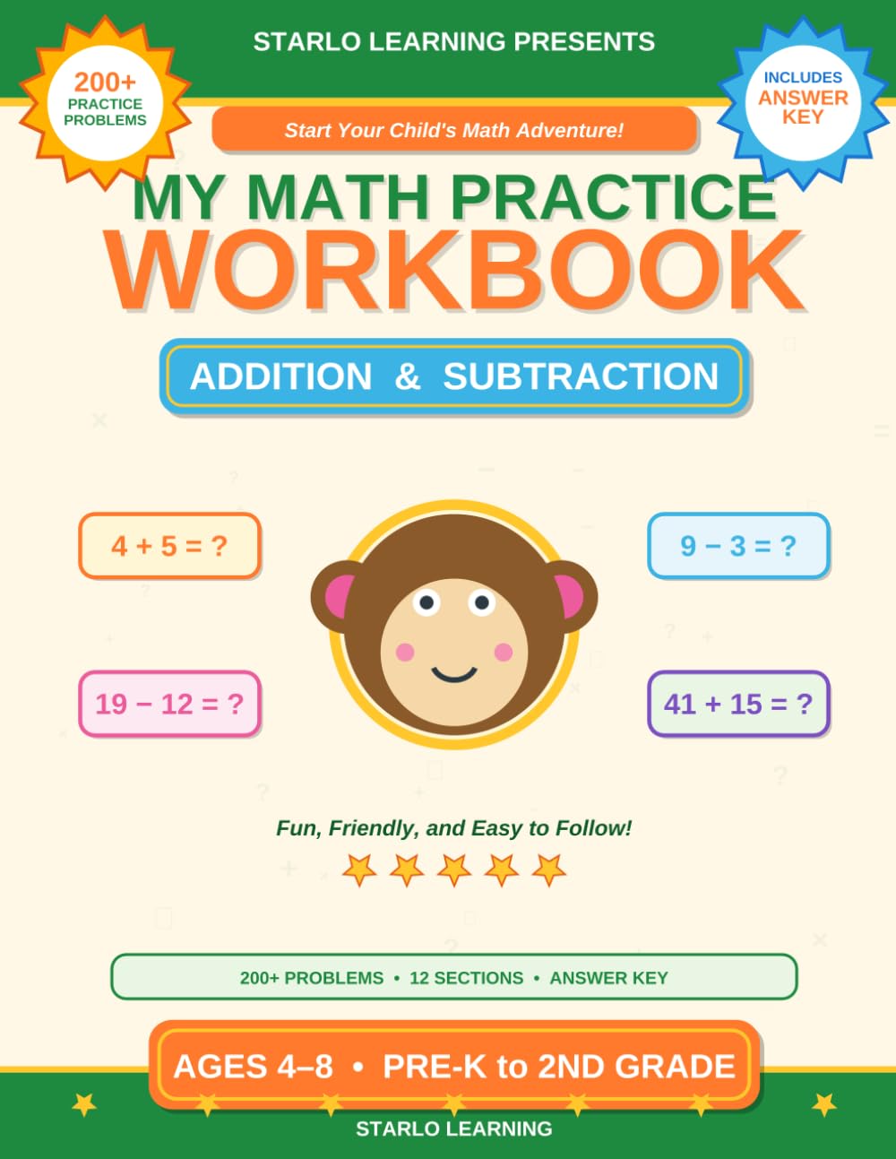 My Math Practice Workbook - Addition and Subtraction