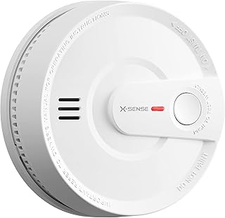 X-Sense Rauchmelder 10 Jahres Batterie, intelligenter Feuermelder, 5 Fach Schutz vor Fehlalarm, hochmodernem fotoelektrisc...