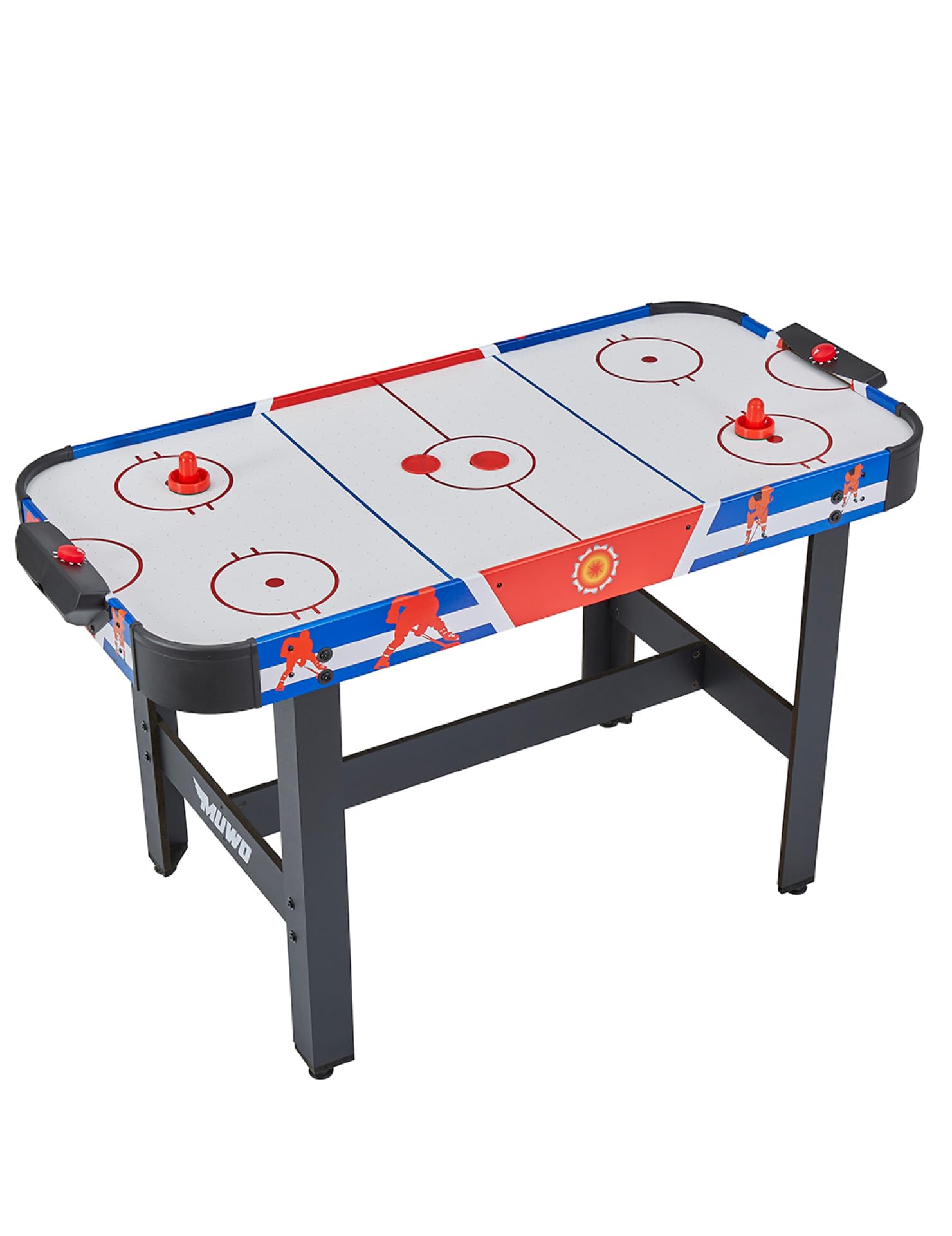MUWO Air Hockey Mesa de Hockey 122x61x79 cm con 2 Discos y 2 Push