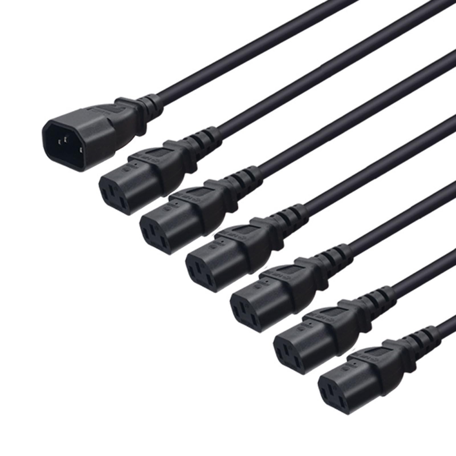 PDU monitor per computer C14 a 6 cavi di alimentazione C13 per il collegamento di più dispositivi. Collegare 6 dispositivi a una presa di prolunga elettronica