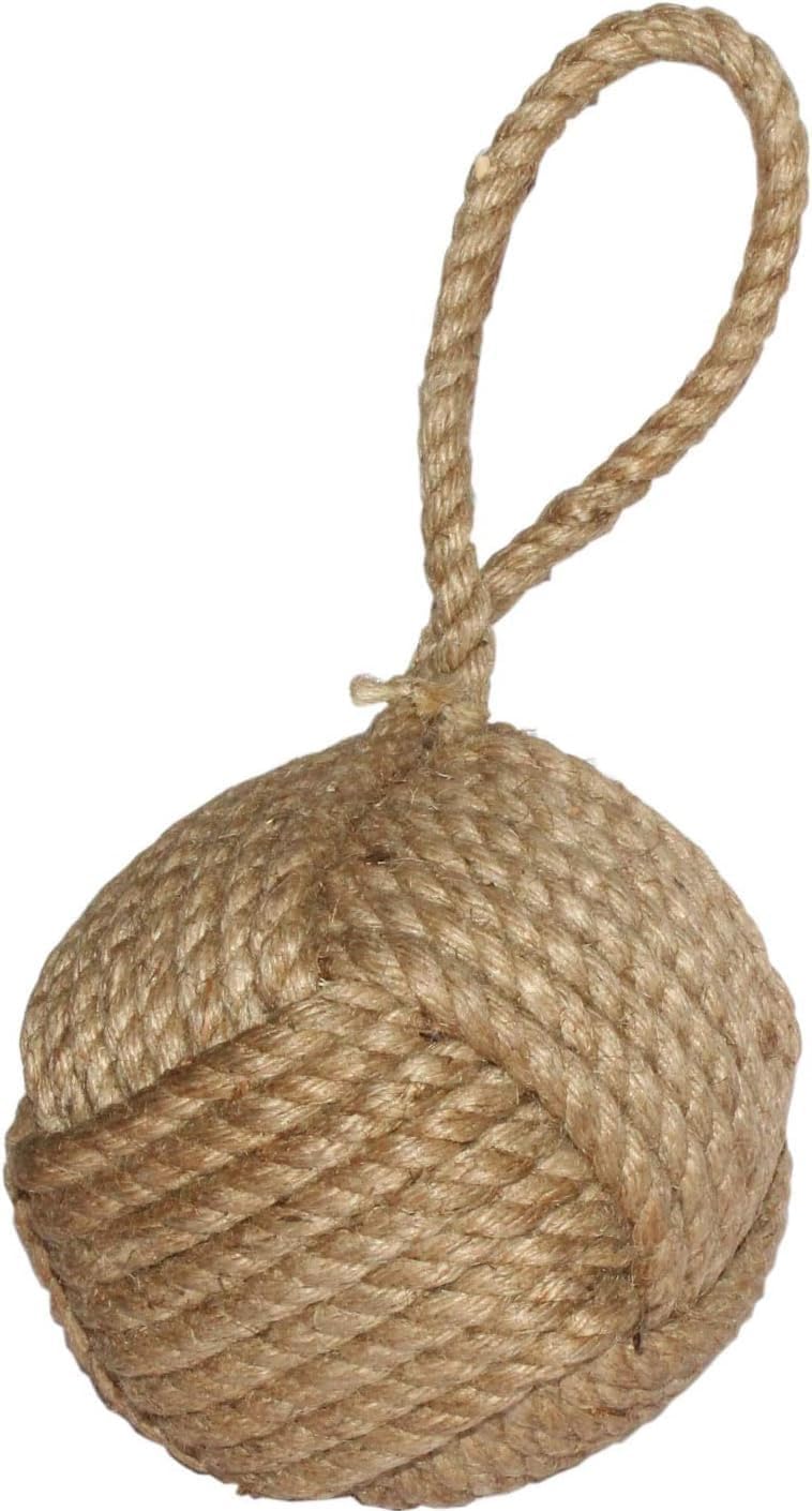 Nautical Knot Jute Rope Door Stopper (4 lbs) Jute Door Stops Office Home Interior Decorative Item