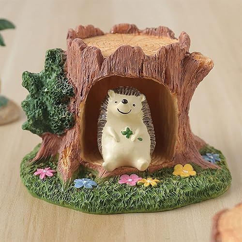 Miniatura 5 de Escultura de estatua de feng shui chino, decoración creativa de escritorio, linda flor de conejo, suculenta, maceta, decoración del hogar,