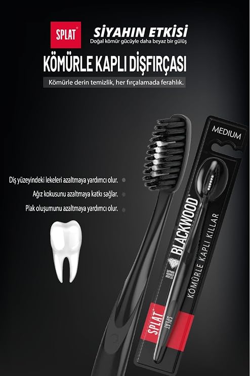 SPLAT Blackwood Toothbrush Medium