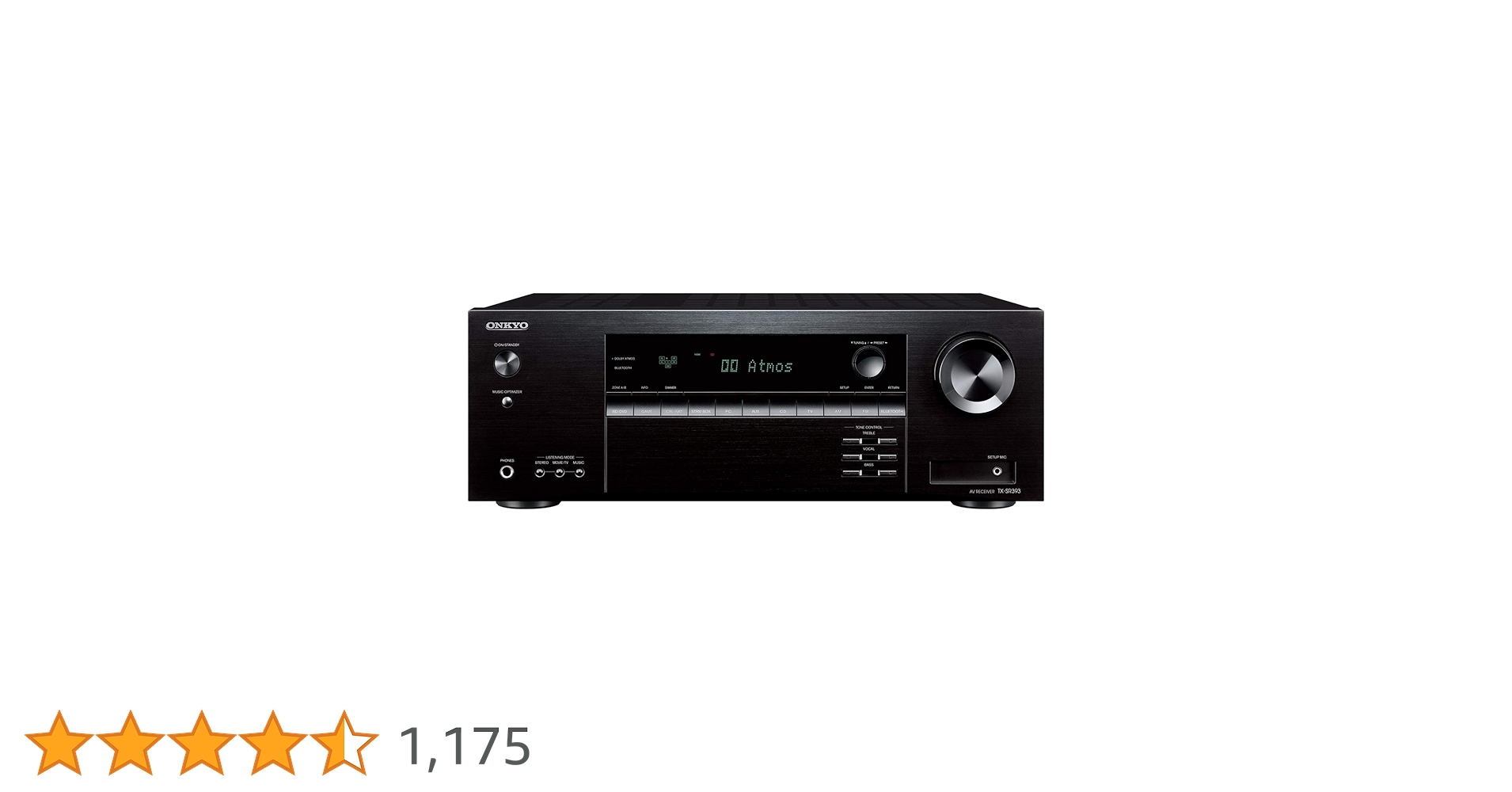 Powerful 5.2 Channel A/V Receiver with Dolby Atmos and DTS:X.