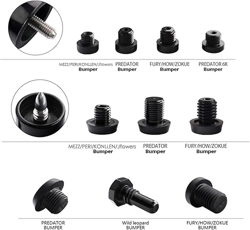 Miniatura 3 de KONLLEN Taco de billar de goma para parachoques de piscina Bloque de taco de piscina con conexión a tope Accesorios multifunción para MEZZ Predator