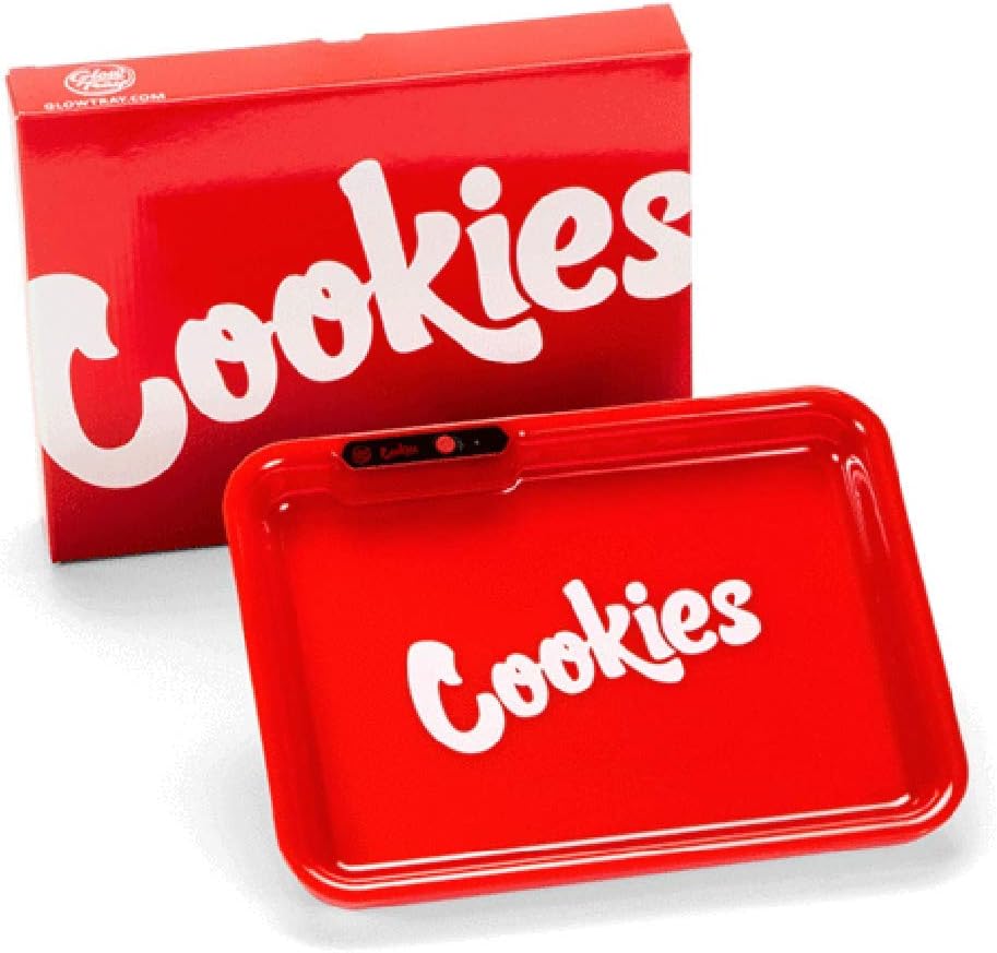 GlowTray x Cookies/Backwoods LED Lightup Rolling Tray (Red) Amazon