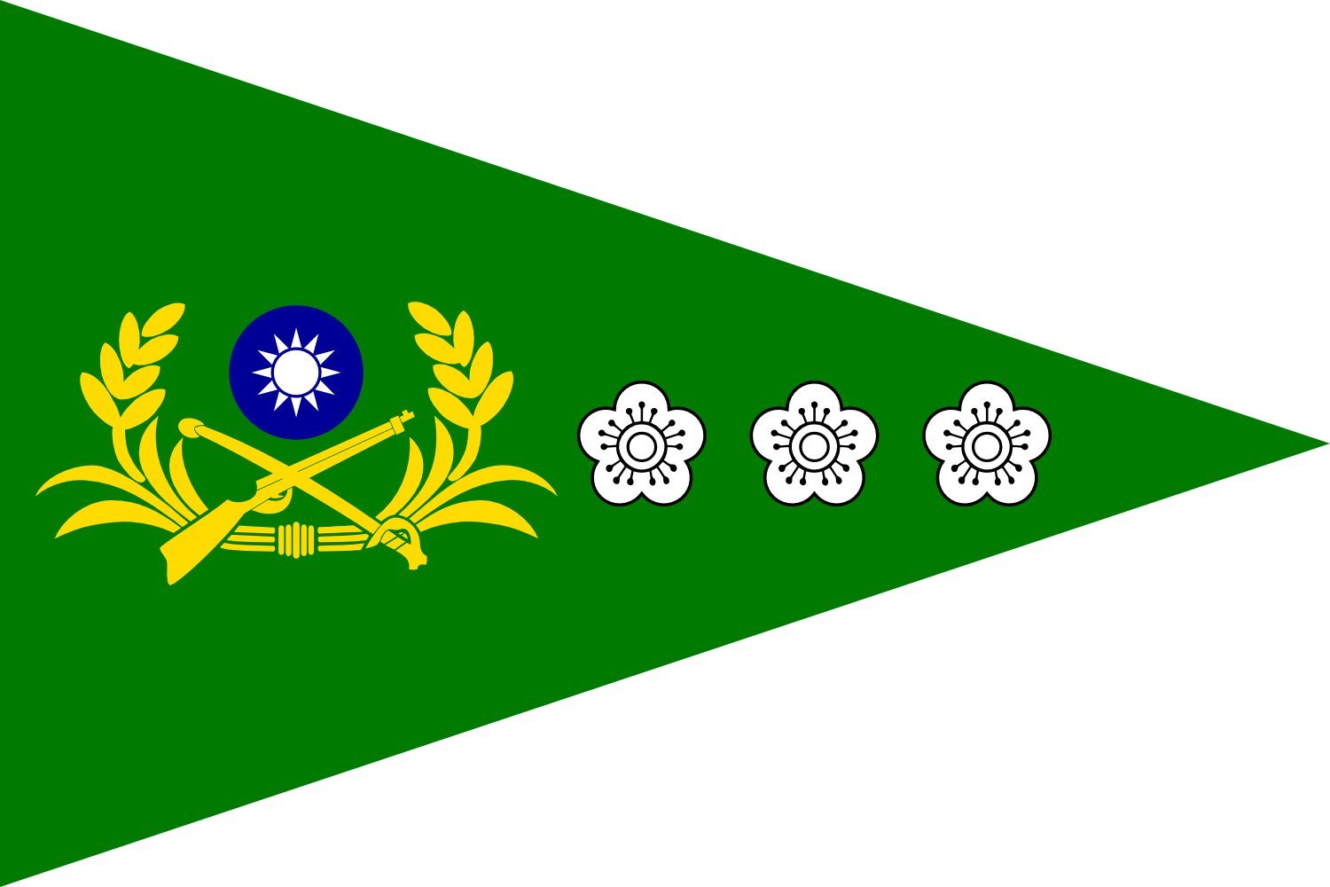 Drapeau Large ROCA Colonel s Flag 1964 de qualité supérieure en tissu paysage