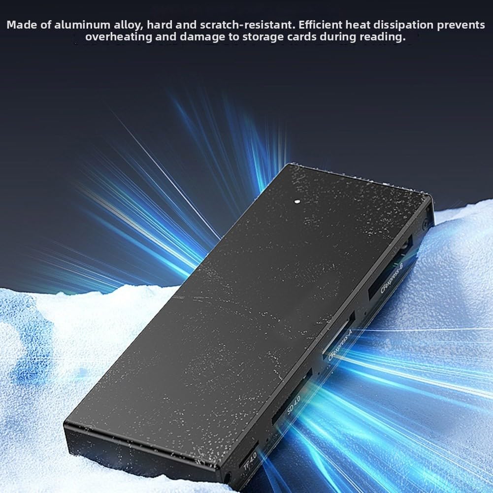 Lettore Schede 5-in-1 USB 3.2 CFeA CFeB per sd TF Lettore Schede | Supporta CFeA, CFeB, per sd, TF; ideale per fotocamere professionali e droni