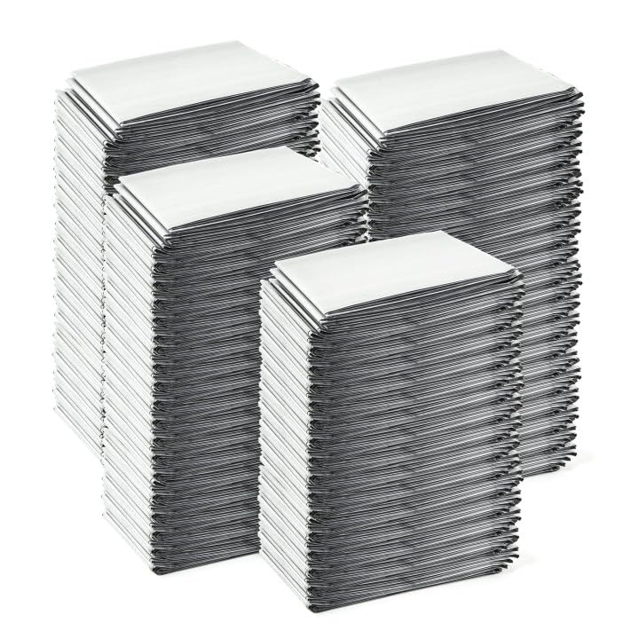 K Kingstar Emergency Blankets 120 Packs, 84' L x 52' W, Survival Gear for Family & Homeless...