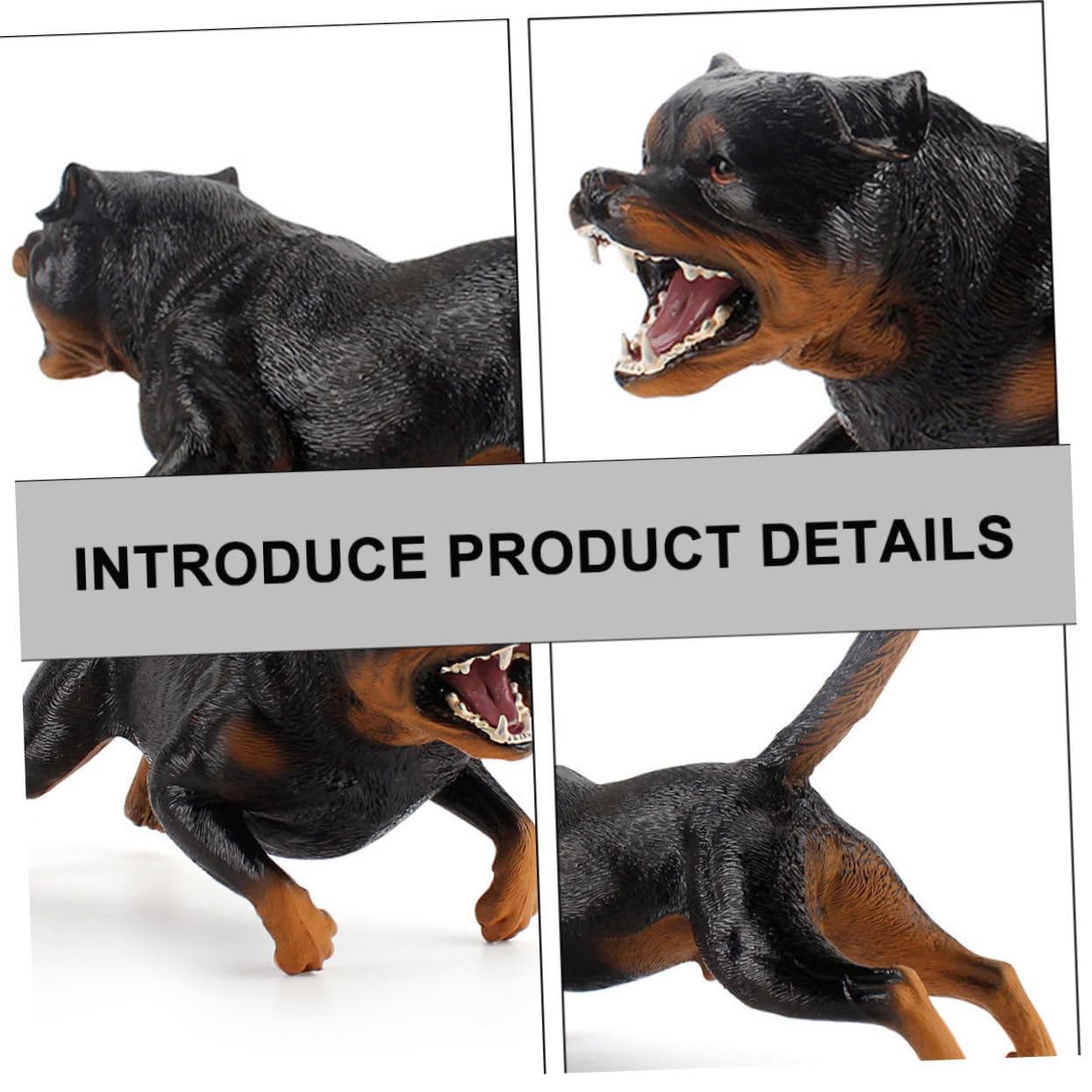 ロットワイラー 等身大 置物 オブジェ 犬 オーナメント 222-971