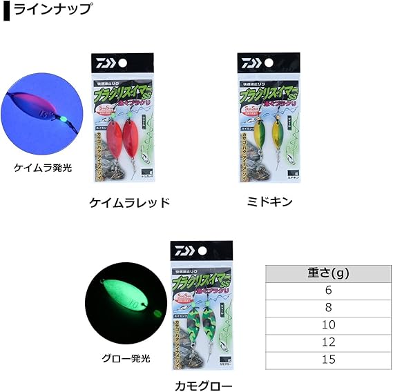 Amazon ダイワ Daiwa 快適波止リグ ブラクリスイマーss 12g ケイムラレッド ダイワ Daiwa 完成仕掛け