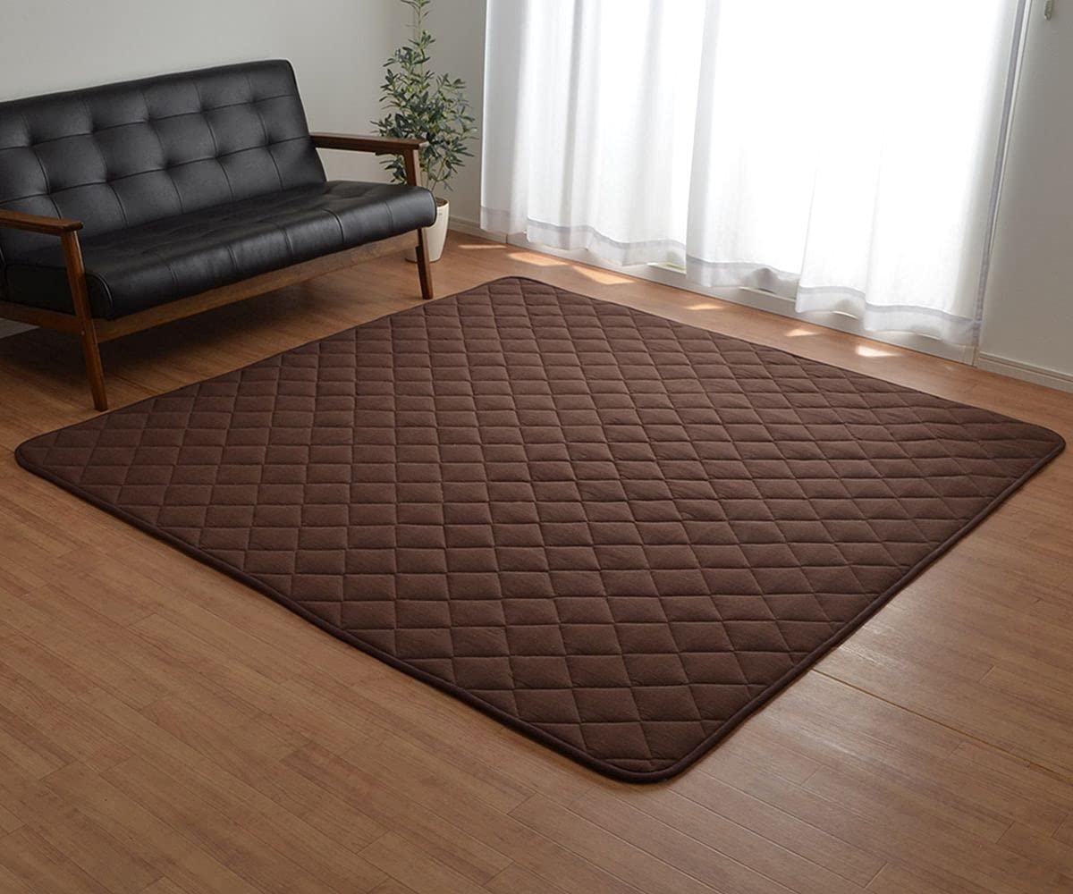 こたつ敷ふとんキルト長方形190✕240cmブラウン