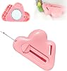 Anytin Magnetic Seam Guide for Sewing Machine,2025 Upgrade Multifunctional Magnetic Seam Guide Belt Seam Ripper,Polygonal Seam Guide Hemmer with Scale Sewing Accessories,Sewing Supplies(Pink