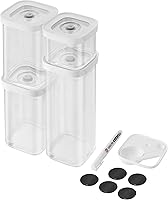 Vista 14 de ZWILLING Fresh & Save - Caja de plástico, recipiente hermético para almacenamiento de alimentos secos, cubo pequeño, contenedor S, 0.34 cuartos