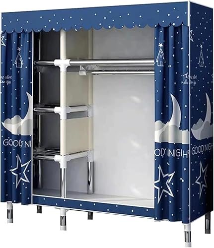 Miniatura 13 de large closets Portable Wardrobe Closet Thick Metal Frame Closets for Bedroom Cloth Wardrobe Closet for Bedroom Hanging Clothes Closet Space-saving