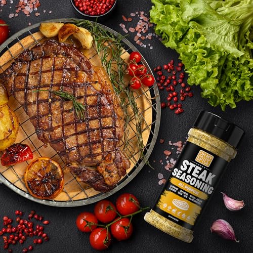 Steak Seasoning All Purpose Seasoning Mix - Gluten Free & Low Sodium Meat Seasonings for Ribeye, NY Strip & Tomahawk. Steaks Seasonings for Grilling. Beef Steaks Salt Blend. Steak Rub Spices. 4.6oz - Image 5