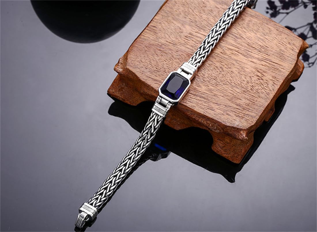 Amazon.co.jp: SiKigraWa S925 スターリングシルバー 編み込みパンク